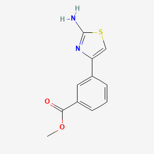 molecular formula C11H10N2O2S B13547659 Methyl 3-(2-aminothiazol-4-yl)benzoate 