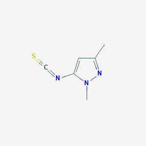 molecular formula C6H7N3S B1354766 5-Isothiocyanato-1,3-dimethyl-1H-pyrazole CAS No. 205246-65-7