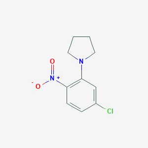 molecular formula C10H11ClN2O2 B135477 1-(5-Chloro-2-nitrophenyl)pyrrolidine CAS No. 133387-30-1