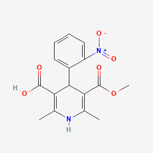molecular formula C16H16N2O6 B1354774 Desisobutyl nisoldipine CAS No. 74936-71-3