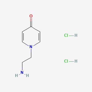 molecular formula C7H12Cl2N2O B13547780 1-(2-Aminoethyl)-1,4-dihydropyridin-4-onedihydrochloride 