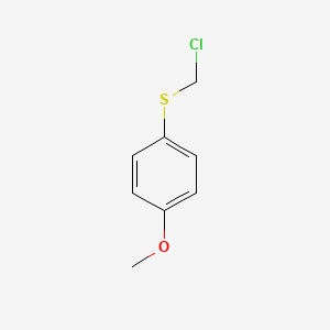 molecular formula C8H9ClOS B1354781 Benzene, 1-[(chloromethyl)thio]-4-methoxy- CAS No. 7205-89-2