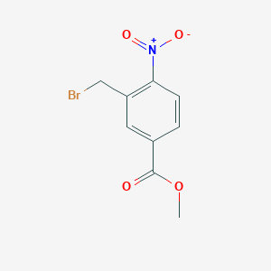 molecular formula C9H8BrNO4 B1354782 methyl 3-(bromomethyl)-4-nitrobenzoate CAS No. 88071-90-3