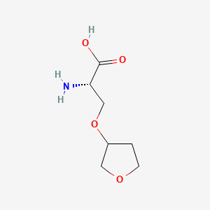 molecular formula C7H13NO4 B13547959 O-(Tetrahydrofuran-3-yl)-L-serine 