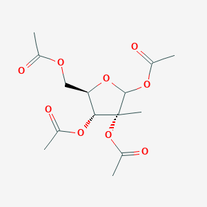 molecular formula C14H20O9 B1354800 (3R,4R,5R)-5-(acetoxymethyl)-3-methyltetrahydrofuran-2,3,4-triyl triacetate CAS No. 306960-25-8