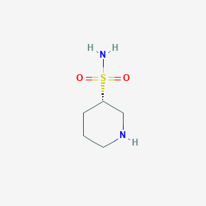 molecular formula C5H12N2O2S B13548005 (S)-Piperidine-3-sulfonamide 