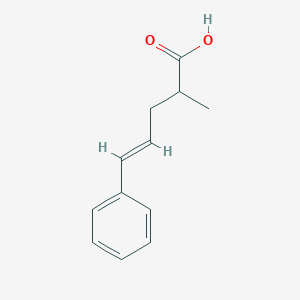 molecular formula C12H14O2 B13548059 (4E)-2-methyl-5-phenylpent-4-enoicacid 