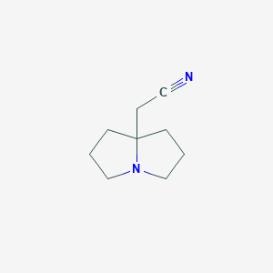 2-(Hexahydro-1H-pyrrolizin-7a-yl)acetonitrile