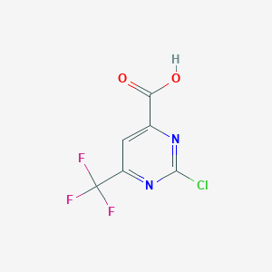 molecular formula C6H2ClF3N2O2 B1354823 2-chloro-6-(trifluoromethyl)pyrimidine-4-carboxylic Acid CAS No. 306960-80-5