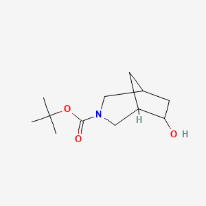 molecular formula C12H21NO3 B13548230 Tert-butyl 6-hydroxy-3-azabicyclo[3.2.1]octane-3-carboxylate 