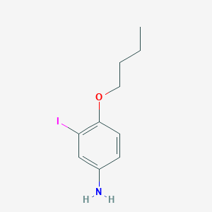 molecular formula C10H14INO B13548239 4-Butoxy-3-iodoaniline 