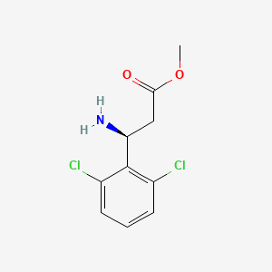 molecular formula C10H11Cl2NO2 B13548259 Methyl (s)-3-amino-3-(2,6-dichlorophenyl)propanoate 