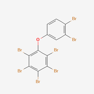 molecular formula C12H3Br7O B1354836 2,3,3',4,4',5,6-Heptabromodiphenyl ether CAS No. 189084-68-2