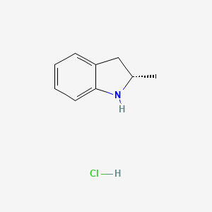 molecular formula C9H12ClN B13548390 (2S)-2-Methylindoline hcl 