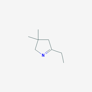 molecular formula C8H15N B135484 5-Ethyl-3,3-dimethyl-2,4-dihydropyrrole CAS No. 155904-93-1