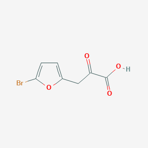 molecular formula C7H5BrO4 B13548493 3-(5-Bromofuran-2-yl)-2-oxopropanoic acid 