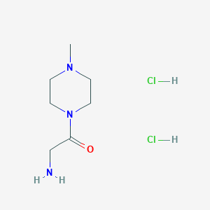 molecular formula C7H17Cl2N3O B135485 2-Amino-1-(4-methyl-piperazin-1-yl)-ethanone dihydrochloride CAS No. 146788-11-6