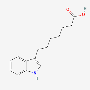 molecular formula C15H19NO2 B13548633 7-(1H-indol-3-yl)heptanoic acid 