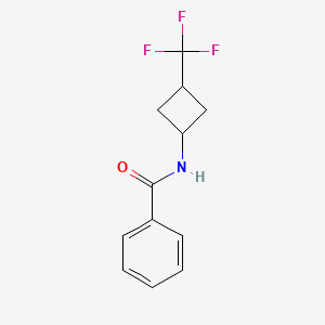 molecular formula C12H12F3NO B13548668 N-[(1r,3r)-3-(trifluoromethyl)cyclobutyl]benzamide 