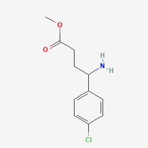 molecular formula C11H14ClNO2 B13548735 Methyl 4-amino-4-(4-chlorophenyl)butanoate 
