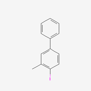 molecular formula C13H11I B13548755 4-Iodo-3-methyl-1,1'-biphenyl 