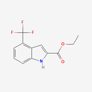 molecular formula C12H10F3NO2 B1354892 4-(三氟甲基)-1H-吲哚-2-羧酸乙酯 CAS No. 317-60-2