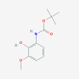molecular formula C12H17NO4 B13549023 tert-Butyl (2-hydroxy-3-methoxyphenyl)carbamate 