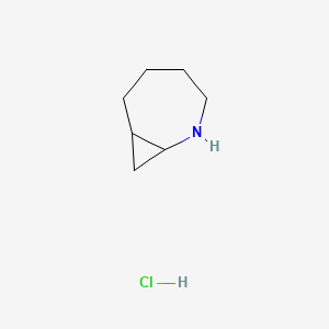 molecular formula C7H14ClN B13549079 2-Azabicyclo[5.1.0]octanehydrochloride 