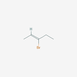 molecular formula C5H9Br B13549082 3-Bromo-2-pentene CAS No. 21964-23-8