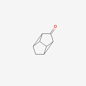 molecular formula C8H8O B13549096 Tetracyclo[3.3.0.0^{2,8}.0^{4,6}]octan-3-one 