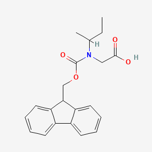 molecular formula C21H23NO4 B13549195 n-(((9h-Fluoren-9-yl)methoxy)carbonyl)-n-(sec-butyl)glycine 