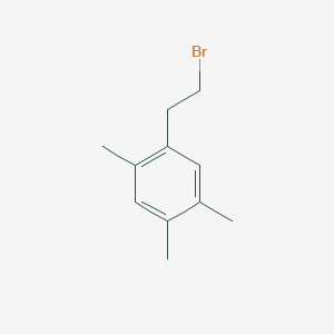 molecular formula C11H15Br B13549229 1-(2-Bromoethyl)-2,4,5-trimethylbenzene 