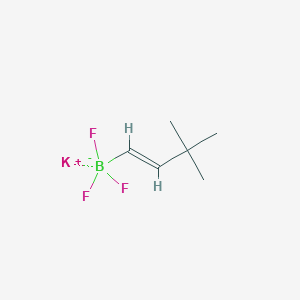 molecular formula C6H11BF3K B13549261 Potassium (E)-(3,3-dimethylbut-1-en-1-yl)trifluoroborate 