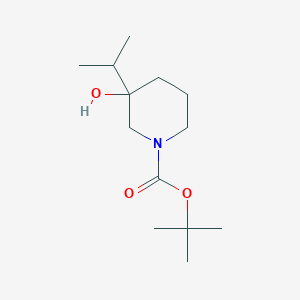 molecular formula C13H25NO3 B13549351 Tert-butyl 3-hydroxy-3-(propan-2-yl)piperidine-1-carboxylate 