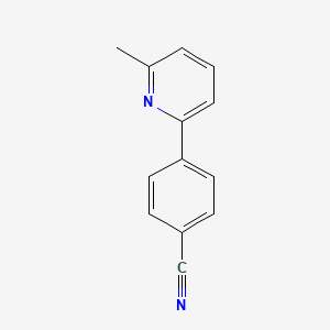 molecular formula C13H10N2 B1354936 4-(6-Methylpyridin-2-yl)benzonitrile CAS No. 142161-54-4