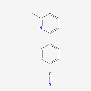 molecular formula C13H10N2 B1354936 4-(6-Methyl-2-pyridyl)benzonitrile CAS No. 142161-54-4