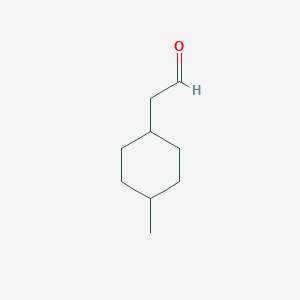 molecular formula C9H16O B13549418 2-(4-Methylcyclohexyl)acetaldehyde 