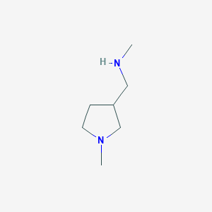 molecular formula C7H16N2 B1354945 N-methyl-1-(1-methylpyrrolidin-3-yl)methanamine CAS No. 89850-95-3