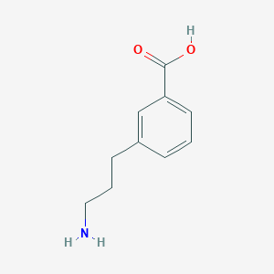 molecular formula C10H13NO2 B13549472 3-(3-Aminopropyl)benzoic acid 