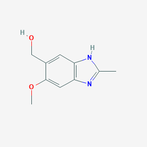 molecular formula C10H12N2O2 B135495 (6-Methoxy-2-methyl-3H-benzimidazol-5-yl)methanol CAS No. 126436-21-3