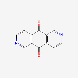 molecular formula C12H6N2O2 B1354950 吡啶并[3,4-g]异喹啉-5,10-二酮 CAS No. 117727-15-8