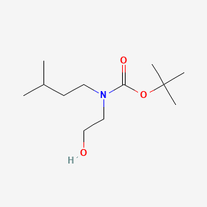 molecular formula C12H25NO3 B13549535 2-[Boc-(isopentyl)amino]ethanol 