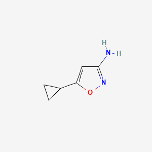 molecular formula C6H8N2O B1354955 5-Cyclopropylisoxazol-3-amine CAS No. 21080-85-3