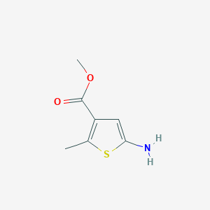 molecular formula C7H9NO2S B13549570 Methyl 5-amino-2-methylthiophene-3-carboxylate CAS No. 1239942-97-2
