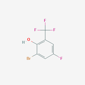 molecular formula C7H3BrF4O B1354960 2-Bromo-4-fluoro-6-(trifluoromethyl)phenol CAS No. 130046-84-3