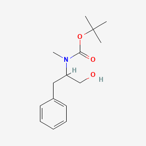 molecular formula C15H23NO3 B13549676 tert-Butyl (1-hydroxy-3-phenylpropan-2-yl)(methyl)carbamate 