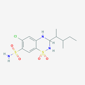 molecular formula C13H20ClN3O4S2 B135497 Mebutizide CAS No. 3568-00-1