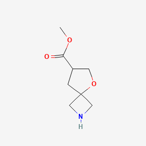 molecular formula C8H13NO3 B13549734 Methyl 5-oxa-2-azaspiro[3.4]octane-7-carboxylate 