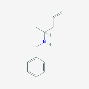 molecular formula C12H17N B13549784 N-benzylpent-4-en-2-amine CAS No. 88381-95-7