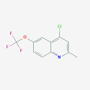 molecular formula C11H7ClF3NO B1354987 4-氯-2-甲基-6-(三氟甲氧基)喹啉 CAS No. 951905-08-1